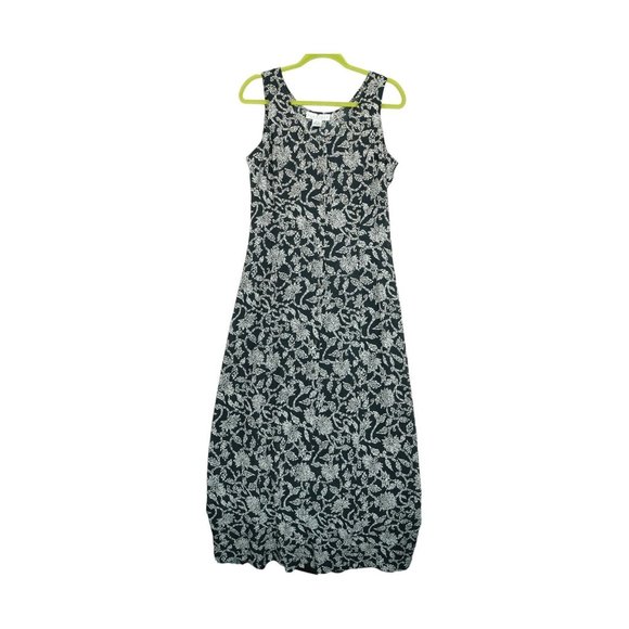 Vintage The Works Sak’s Fifth‎ Avenue 100% Silk Maxi Dress Floral Print Size 8 - Picture 1 of 6